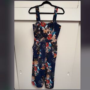 Adelyn Rae floral print jumpsuit